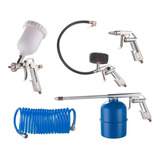 Pistola De Pintura Bico Limpeza Encher Pneu Calibrador 5 P5w