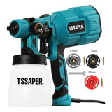 Pistola De Pintura Elétrica Pulverizador Hvlp 550w C 3 Bicos