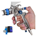 Pistola De Pintura Hvlp 1 3 Manômetro De Pressão Digital Xkh