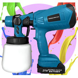 Pistola De Pintura Pulverizador Portátil 3 Bicos 2 Baterias