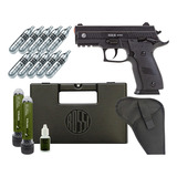 Pistola De Pressão 4 5mm P226 Blowback Slide Metal   Kit