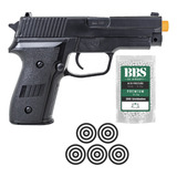 Pistola De Pressão Airsoft Vg P226 2124 Mola 6mm