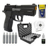 Pistola De Pressão Co2 P226 X5 4 5mm Slide Metal Blowback
