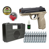 Pistola De Pressão Gamo Pt85 Co2 4 5mm Blowback Slide Metal