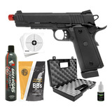 Pistola Gbb Airsoft Full Metal 1911 Hi capa Black Ops Rossi
