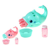 Pistola Lança Bolhas De Sabão De Bolinhas Golfinho Brinquedo