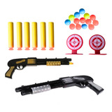 Pistola Lança Dardos Bolinhas Arminha Espingarda Brinquedo