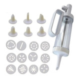 Pistola Para Confeitar E Decoração Maquina Biscoito 19 Pçs