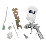 Pistola Pintura Gravidade 600ml Hvlp Bico 1 4 Mm Carv Cor Prateado