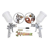 Pistola Pintura Profissional Bico 1 4mm 600ml Baixa Pressão Cor Cromada
