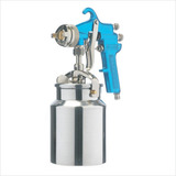 Pistola Pra Pintura Arprex 1 A 1 8mm Tampa Alum Cor Azul