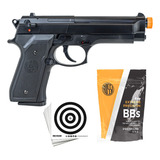 Pistola Pressão Airsoft Beretta M92 Spring Mola Kwc 6mm Show