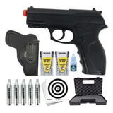 Pistola Pressão C11 Co2 Rossi 6 0mm Airgun Preta Completa