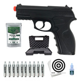 Pistola Pressão Co2 C11 Bbs Aço 6mm 200 Esferas 10 Co2