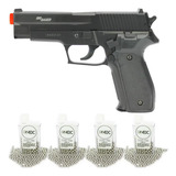 Pistola Pressão P226 Slide Metal 4 5 04 Bbs Aço Cybergun