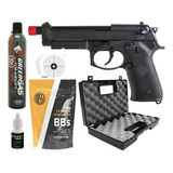 Pistola Rossi Airsoft M92 Blowback Green Gás Gbb Full Metal
