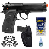 Pistola Spring M92 Rossi Esfera De Alumínio Kwc 6mm Pressão