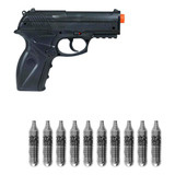 Pistolada Airsoft Co2 Wingun Rossi C11 6mm Combo Básico 02