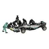 Pit Stop Fórmula 1 Mercedes Benz Figuras 1 18 American Diora