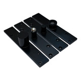 Pivô Dobradiça Black Aço Inox Preto Pivotante Porta 600kg