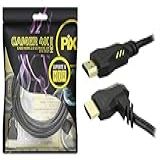 PIX Cabo HDMI 2 0 HDR 4K Gamer Plug 90 Graus 3 Metros