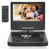 PJGCWB Leitor De Dvd Portátil De 9-5- Para Crianças E Carro- Tela Hd Giratória De 7-5- Com Bateria Integrada De 4 A 6 Horas- Suporte Para Sincronização De Tela Com Tv- Suporte Para Cartão Sd-Usb-Vár