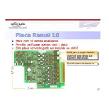 Placa 10 Ramais