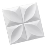 Placa 3d Decorativa Pvc Pétalas Branco Kit 25 50 Cm X 50 Cm