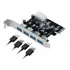 Placa 4 Saídas Usb 3.0 Pci-express Multiplicador X1 5 Gbps