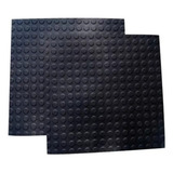 Placa 44 X 44 Academia Escadas Rampas Moedinha Borracha Pvc