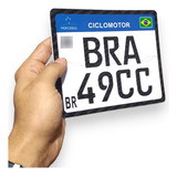 Placa 49cc Decorativa Ciclomotor 50cc Motorizada Bra 49cc