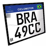 Placa 49cc Decorativa Ciclomotor 50cc Motorizada Bra 49cc