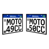 Placa 49cc Decorativa Ciclomotor
