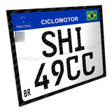 Placa 49cc Decorativa Ciclomotor 50cc Motorizada Shi 49cc