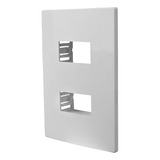 Placa 4x2 C Modulo Duplo Horizontal E Suporte I9 Ilumi