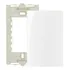 Placa 4x2 Cega Branca C  Suporte Sleek Margirius Branco