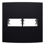 Placa 4x4 2 Módulos Inova Pro Class Preto Fosco Alumbra
