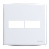 Placa 4x4 2 Postos Alumbra Com Suporte Branco Siena 6411