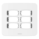Placa 4x4 6 Postos Com Suporte Alumbra Gracia 85306 Branco