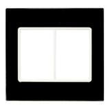 Placa 4x4 Acrylic Black 6 Módulos - Delta Mondo (11378)