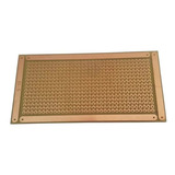 Placa 5x10 Universal Padrão Perfurada Ilhada Fibra Fenolite