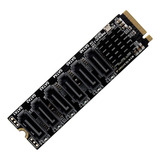 Placa Adaptadora M 2 Nvme Pci e Pcie X4 X8 X16 Para 6 Portas