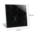 Placa Adesiva Parede Painel Vinílico Mármore 60x60 Cm Top Cor Preto Triboshop