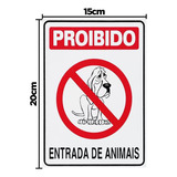 Placa Advertencia Caes Proibido