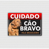 Placa Advertencia Cuidado Cao
