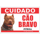 Placa Advertencia Cuidado Cao