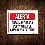 Placa Alerta Área Monitorada Sistema Câmera