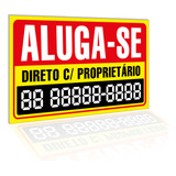 Placa Aluga se Casa Comércio Terreno Imóvel 50x30cm Vende se