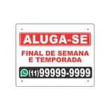 Placa Aluga se Fim