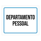 Placa Ambiente Sinalizacao Setor